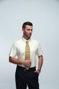 Men's woven dress shirt