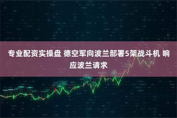 专业配资实操盘 德空军向波兰部署5架战斗机 响应波兰请求